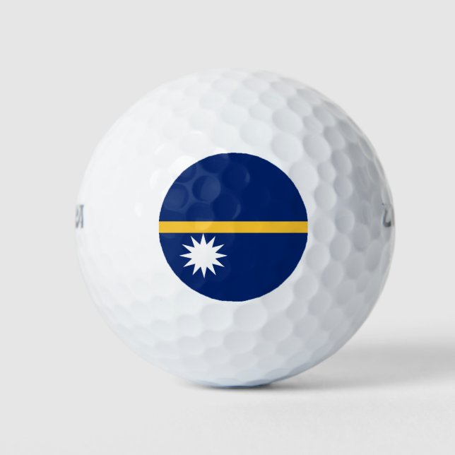 Nauru Flag Golf Balls (Front)