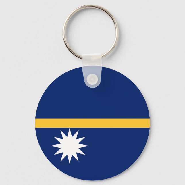 Nauru Flag Key Ring (Front)