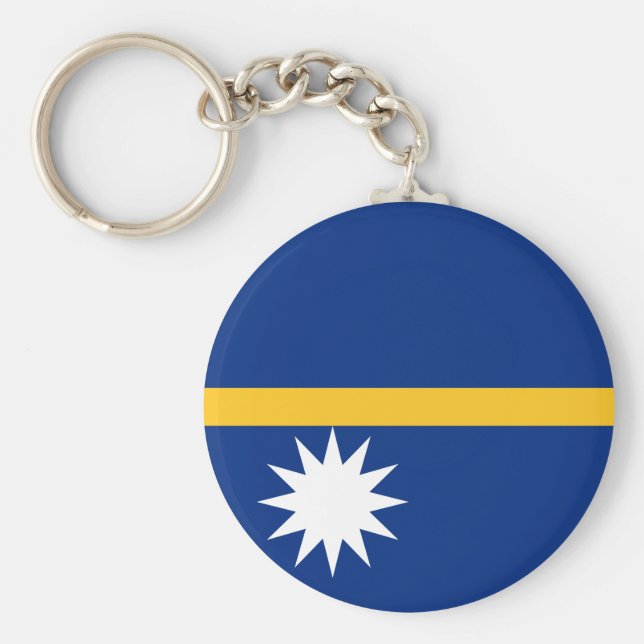 Nauru Flag Key Ring (Front)