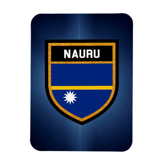 Nauru Flag Magnet (Vertical)