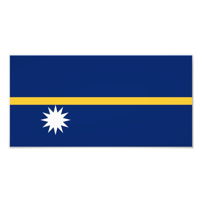 Nauru Flag Photo Print (Front)
