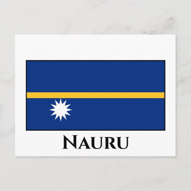 Nauru Flag Postcard (Front)