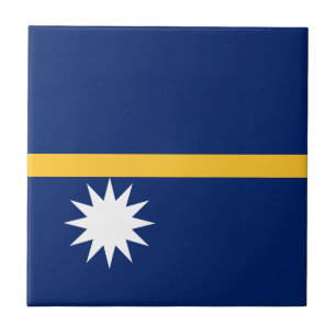 Nauru Flag Tile
