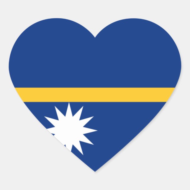 nauru heart sticker (Front)