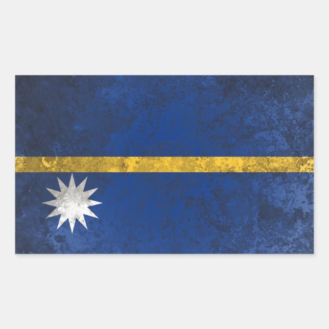 Nauru Rectangular Sticker (Front)
