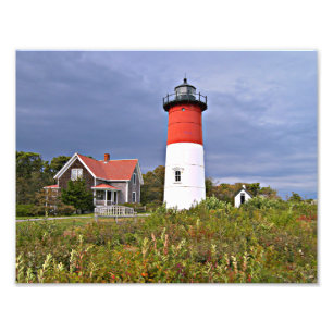 Nauset Lighthouse, Cape Cod Massachusetts Photo Print
