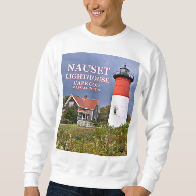 Nauset Lighthouse, Cape Cod Massachusetts Sweatshirt (Front)
