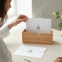 Nauti-Bouy Blue Stripe Sailboat Baby Shower