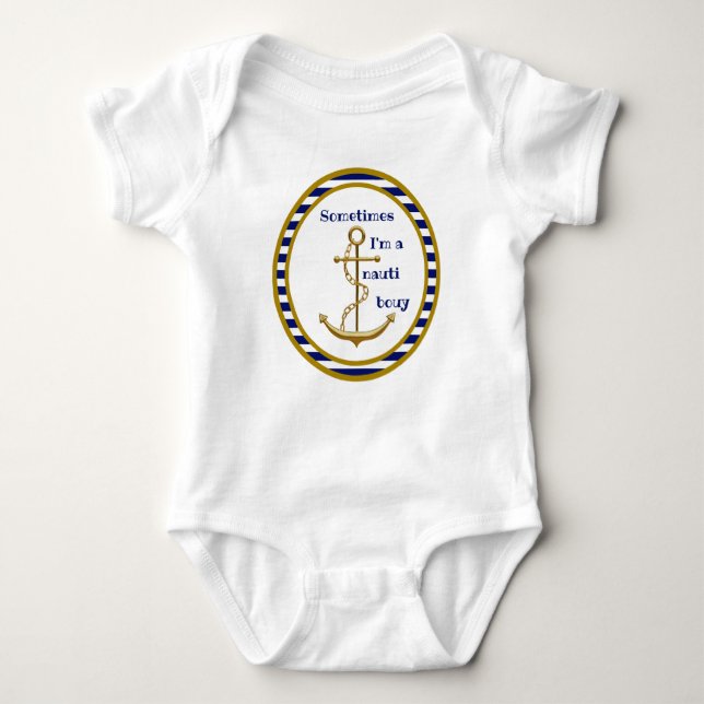 Nauti Boy - Baby Bodysuit (Front)
