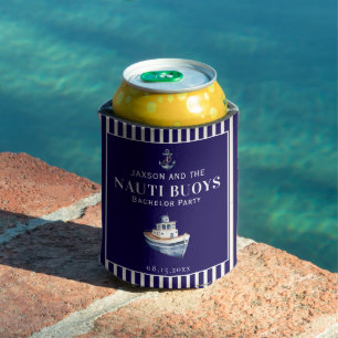 Nauti Buoy Nautical Bachelor Party Cooler Holder
