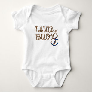 Nauti Buoy Nautical Boat with anchor Baby Bodysuit