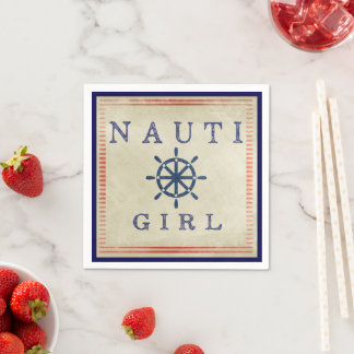Nauti Girl Coastal Paper Napkin