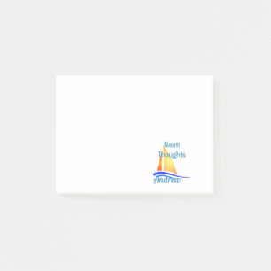 Nauti Thoughts Nautical Sailboat Post-it Notes