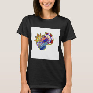 Nautical abstract ocean digital art creation T-Shirt