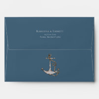 Nautical Adventure Navy Baby Shower Mailing