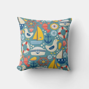 Nautical Adventures Pattern Cushion