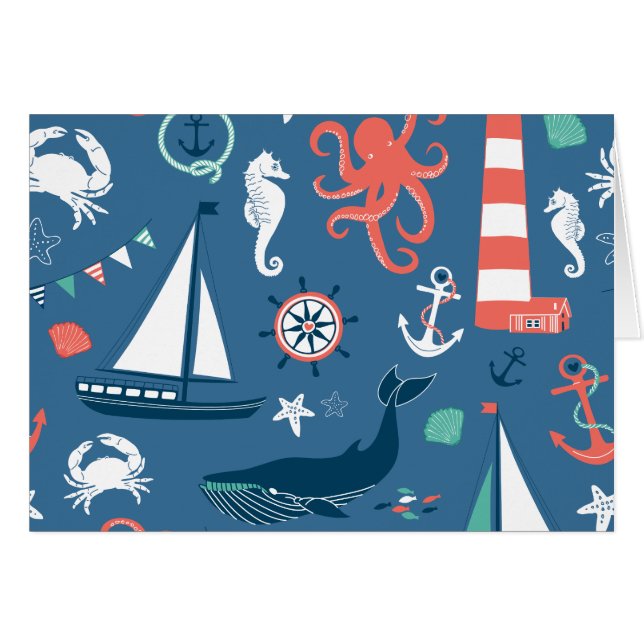 Nautical All Occasion Card (Front Horizontal)
