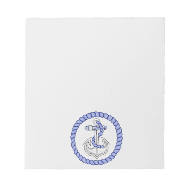 Nautical Anchor 2 Notepad (Front)