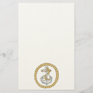 Nautical Anchor 3 Stationery