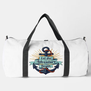 Nautical Anchor Adventure Travel Weekender Duffle Bag
