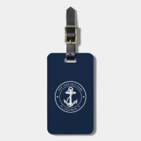 Nautical Anchor and Boat Name Minimalist