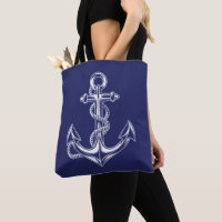 Nautical Anchor and Rope Blue