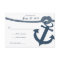 Nautical Anchor and Rope Wedding Response Card