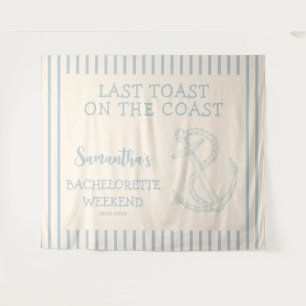 Nautical Anchor Bachelorette Party Last Toast Tapestry