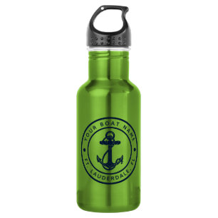 Nautical Anchor Boat Name Boating Custom 532 Ml Water Bottle