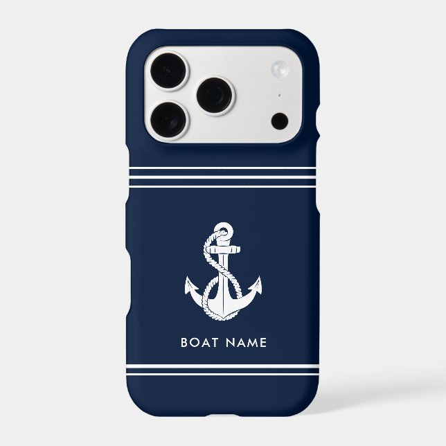 Nautical Anchor Boat Name Custom (Back)