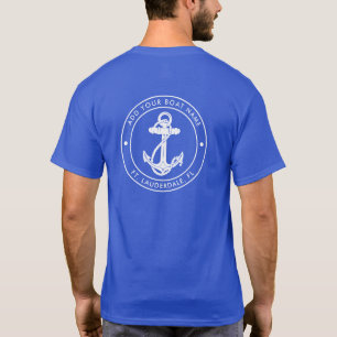 Nautical Anchor Boat Name Family Cruise Custom T-Shirt