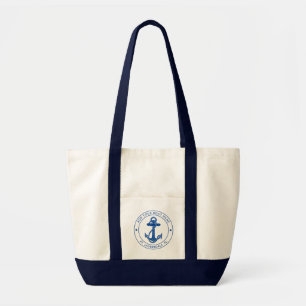 Nautical Anchor Boat Name Family Cruise Tote Bag