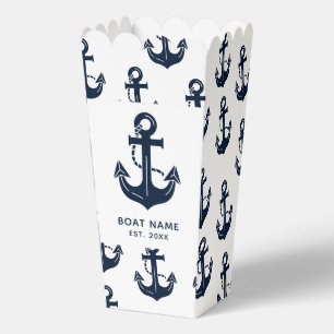 Nautical Anchor Boat Name Favour Box