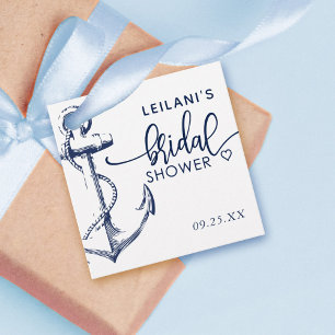 Nautical Anchor Bridal Shower Favour Tags