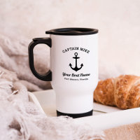 Nautical Anchor Captain Custom Boat Name