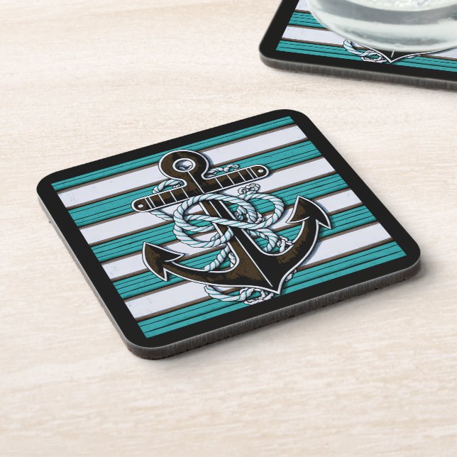 Nautical Anchor Coaster (Left Side)