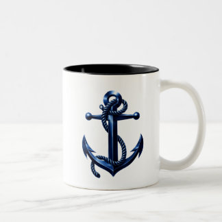 Nautical Anchor Coffee Mug | Coastal Ocean Design