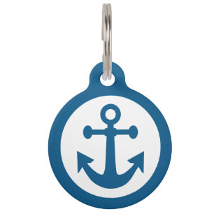 Nautical Anchor custom pet tags