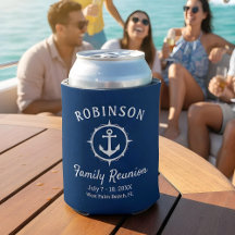 Nautical Anchor Family Reunion Navy Blue & White