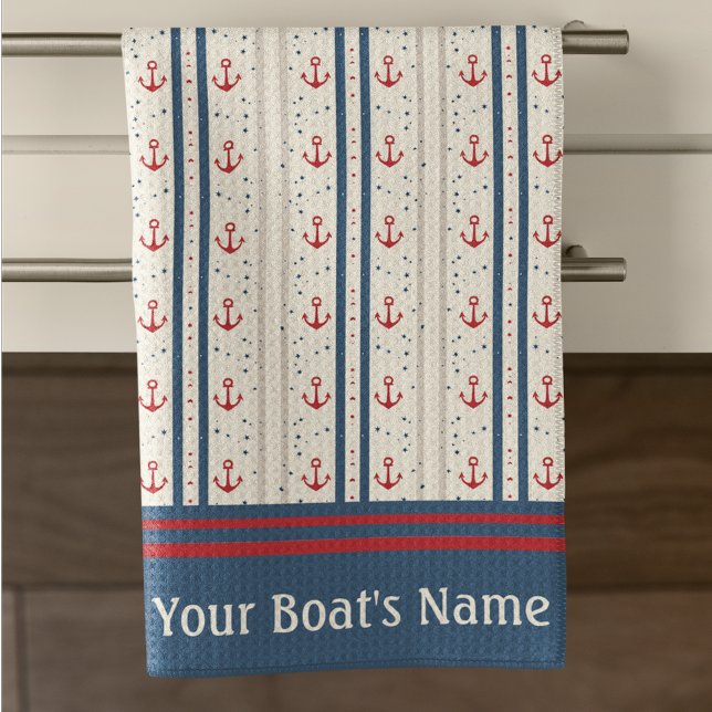 Nautical Anchor Fisherman Boating Tea Towel (Creator Uploaded)