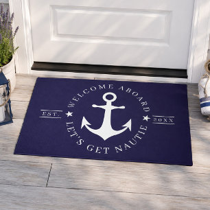 Nautical Anchor Funny Custom Welcome Doormat