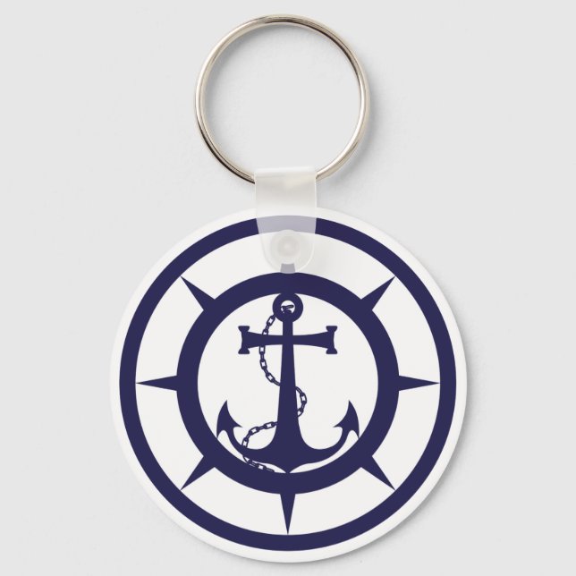 Nautical Anchor Key Ring (Front)