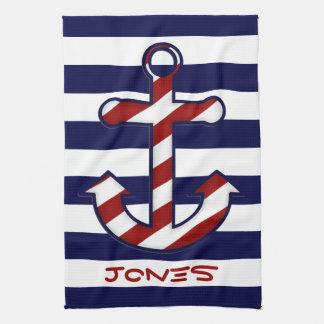 Nautical Anchor Kitchen Towel