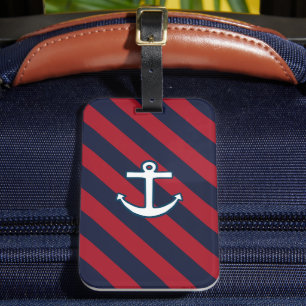 Nautical Anchor Luggage Tag