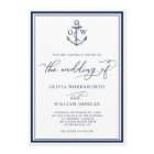Nautical Anchor Monogram Frame Navy Wedding