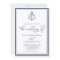 Nautical Anchor Monogram Frame Navy Wedding