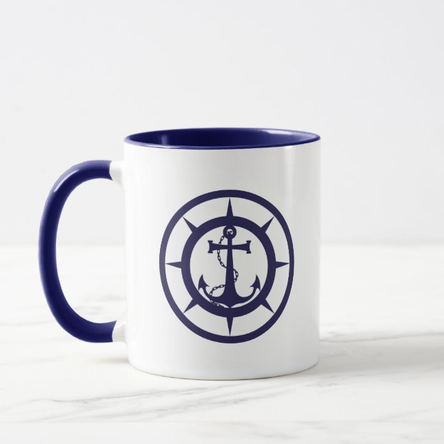 Nautical Anchor Mug (Left)
