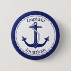 Nautical Anchor Navy Captain Personalised