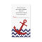 Nautical Anchor on Chevron Diaper Raffle Ticket
