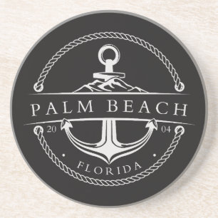 Nautical Anchor Palm Beach Florida 2004 Coaster